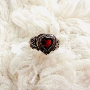 Brighton Heart-Shaped Red Stone Ring